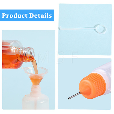 10Pcs Polyethylene(PE) Needle Applicator Tip Bottles TOOL-GF0003-52C-1