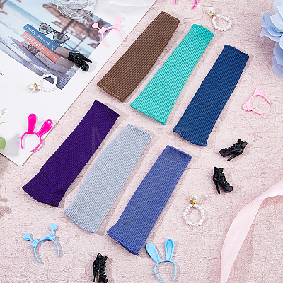 6Sets 6 Colors Polyester Doll Clothes Set DIY-DC0003-56-1