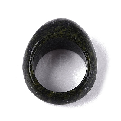 Natural Serpentine Finger Rings for Unisex G-Q601-14A-1