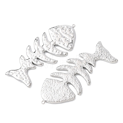 Textured 304 Stainless Steel Big Pendants STAS-Z177-04P-1
