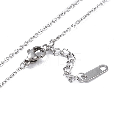 Non-Tarnish Ion Plating(IP) 304 Stainless Steel Cable Chain Necklaces NJEW-G081-07P-1