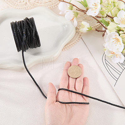 10M Round Braided Leather Cord WL-CL0001-41B-1