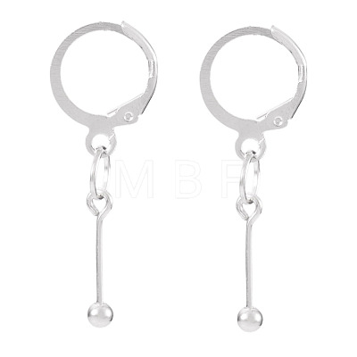 Brass Leverback Earring Findings EJEW-TAC00032-1