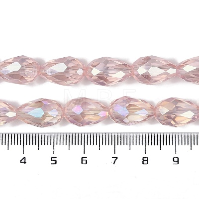 Transparent Electroplate Glass Beads Strands LS-EGLA-N013-T6mm-B18-1