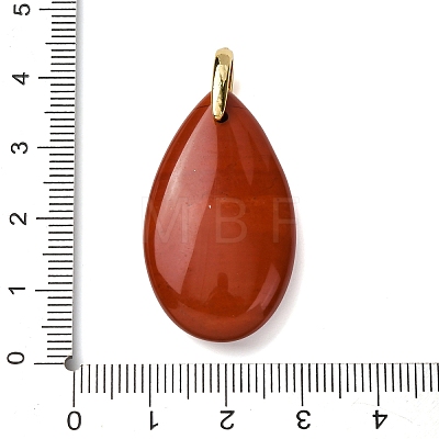 Natural Red Jasper Pendants G-B188-01G-09-1