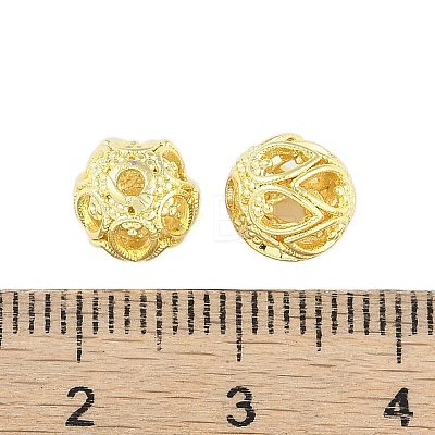 Brass Hollow Beads KK-A226-07A-G-1