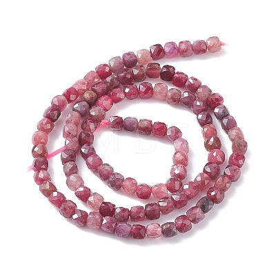 Natural Red Tourmaline Beads Strands X-G-A021-01C-1