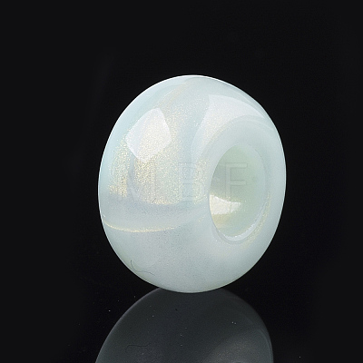 Opaque Acrylic European Beads X-OACR-T020-049-1
