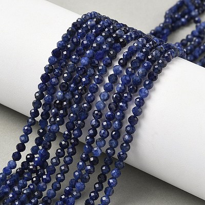 Natural Sodalite Beads Strands G-L622-C04-3mm-1