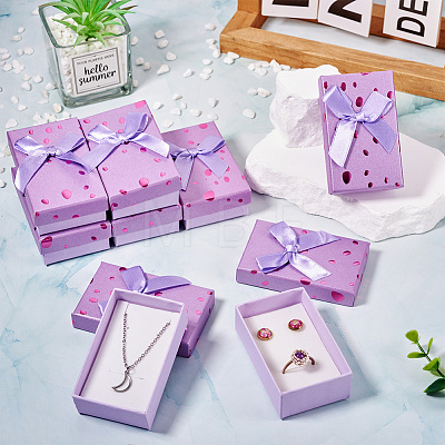 Polka Dot Pattern Cardboard Jewelry Packaging Boxes CON-TAC0011-04B-04-1