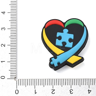 Autism Theme Silicone Beads SL-CBAF318-D06-1