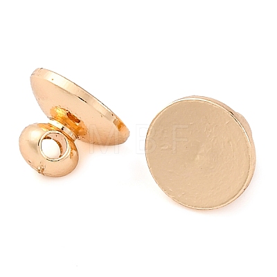 Brass Bead Cap Pendant Bails KK-Z089-20KCG-1