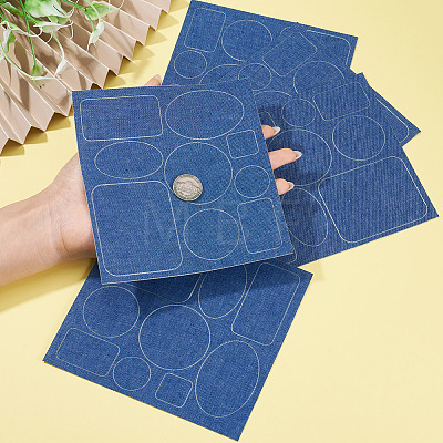 5 Sheets Denim Self-adhesive Patches PATC-TA0001-61C-1