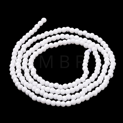 Glass Imitation Jade Beads Strands X-GLAA-H021-02-08-1
