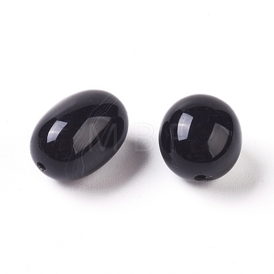 Natural Black Onyx Beads G-L533-01-1