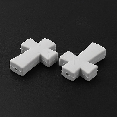 Cross Food Grade Eco-Friendly Silicone Beads SIL-TAC0001-17A-03-1