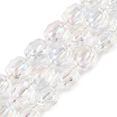 Electroplate Glass Beads Strands EGLA-T021-05A-1