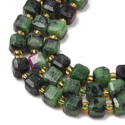 Natural Ruby in Zoisite Beads Strands GG-CBAC972-A17-01-1