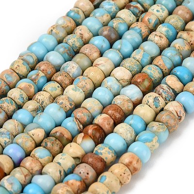 Dyed Natural Imperial Jasper Beads Strands G-P600-A01-01A-1