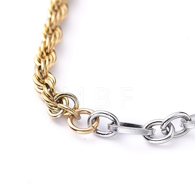 304 Stainless Steel Chain Bracelets BJEW-JB05238-1