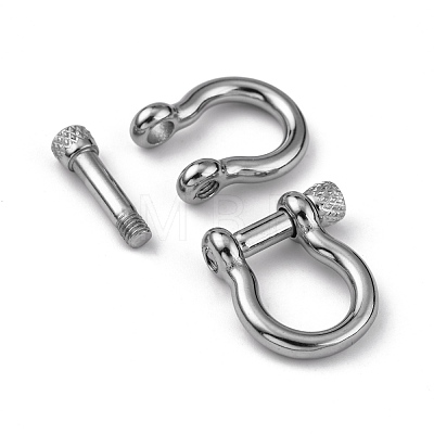 304 Stainless Steel D-Ring Anchor Shackle Clasps X-STAS-M267-01-1