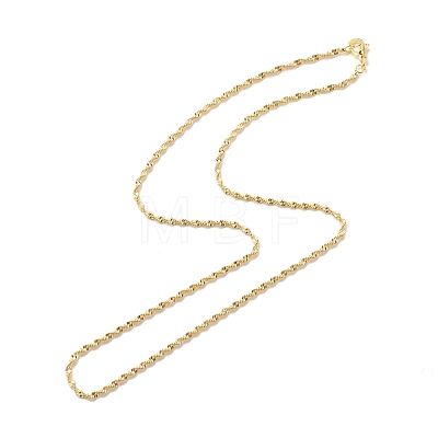 Brass Singapore Chains Necklace for Women NJEW-P265-27G-1