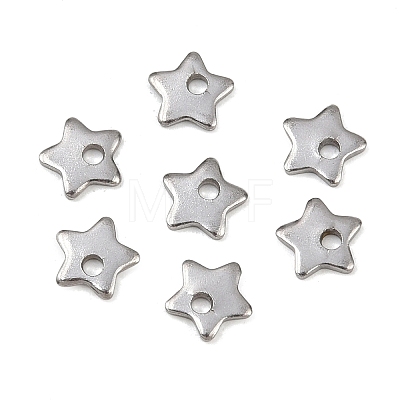 Non-Tarnish 304 Stainless Steel Five-Pointed Star Charms Pendants X-STAS-Q171-03-1