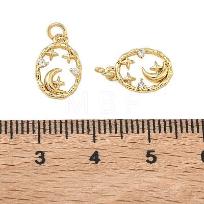 Brass Micro Pave Cubic Zirconia Pendants KK-A291-33A-G-1
