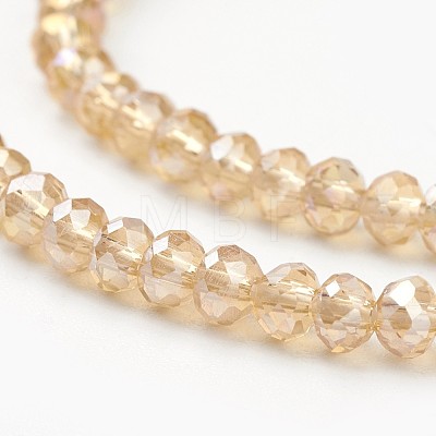 Electroplate Glass Beads Strands LS-EGLA-D020-6x4mm-49-1
