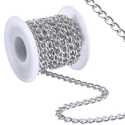 5M Aluminium Twisted Curb Chains CHA-BM0001-01S-1