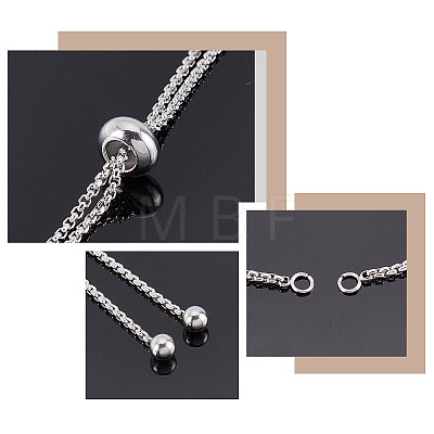 Unicraftale Adjustable 304 Stainless Steel Bracelet Making MAK-UN0001-31-1
