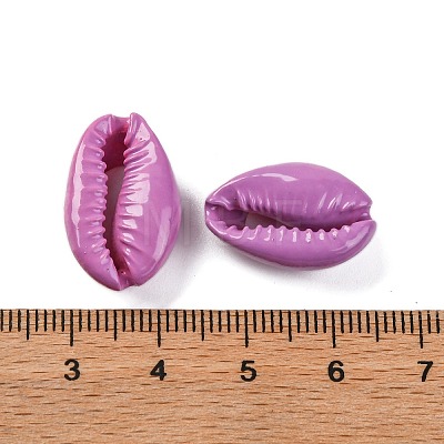 Baking Painted Cowrie Shell Beads SSHEL-M023-01M-1