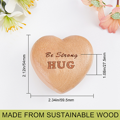 Beech Wood Display Decorations AJEW-WH0283-25-1