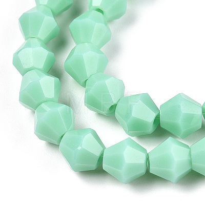 Opaque Solid Color Imitation Jade Glass Beads Strands X-EGLA-A039-P6mm-D20-1