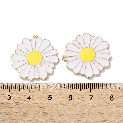 Alloy Enamel Pendants ENAM-O001-07L-G-1