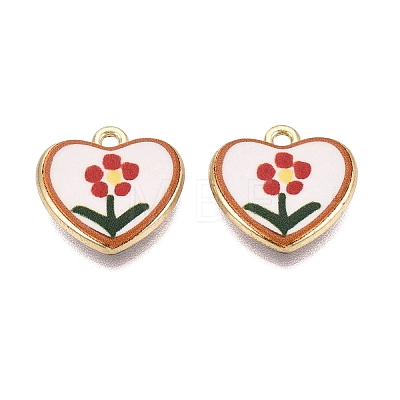 Valentine's Day Printed Alloy Pendants PALLOY-SZC0008-15A-1