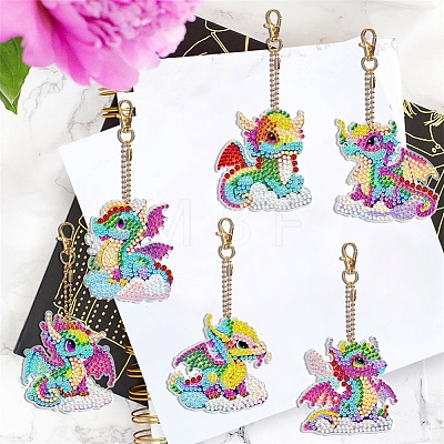 Dragon Diamond Painting Pendant Decoration Kits PW-WG35976-01-1