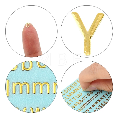 3PCS Brass Self-Adhesive Picture Stickers DIY-SF0008-10-1