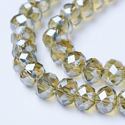 Electroplate Glass Beads Strands EGLA-A034-T1mm-A01-1