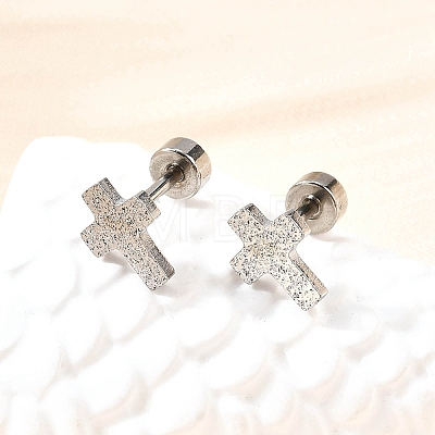 304 Stainless Steel Stud Earrings EJEW-H161-01P-G-1