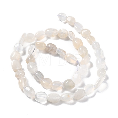 Natural White Moonstone Beads Strands G-G018-05-1