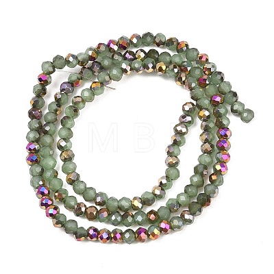 Electroplate Glass Beads Stradns EGLA-H114-02B-13-1