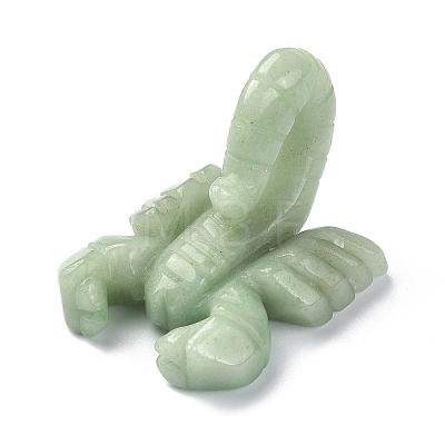 Natural Green Aventurine Carved Healing Scorpion Figurines DJEW-M008-01E-1