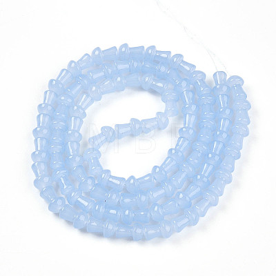 Baking Paint Glass Beads Strands DGLA-N007-01G-1