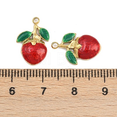 304 Stainless Steel Enamel Pendants STAS-Z166-23B-G-1