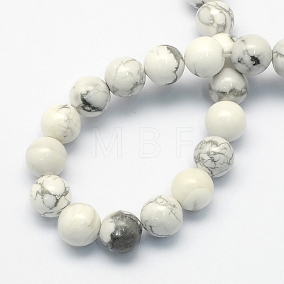 Natural Howlite Round Beads Strands G-S176-4mm-1