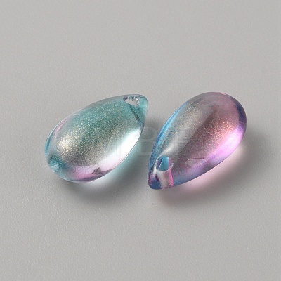 Handmade Lampwork Charms X-LAMP-WH0009-09B-1
