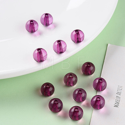 Transparent Acrylic Beads MACR-S370-A10mm-743-1