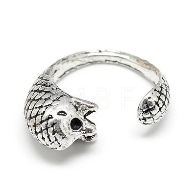 Adjustable Alloy Cuff Finger Rings RJEW-S038-034-1