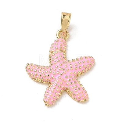 Brass Enamel Pendants KK-CBA2CEF-01G-02-1